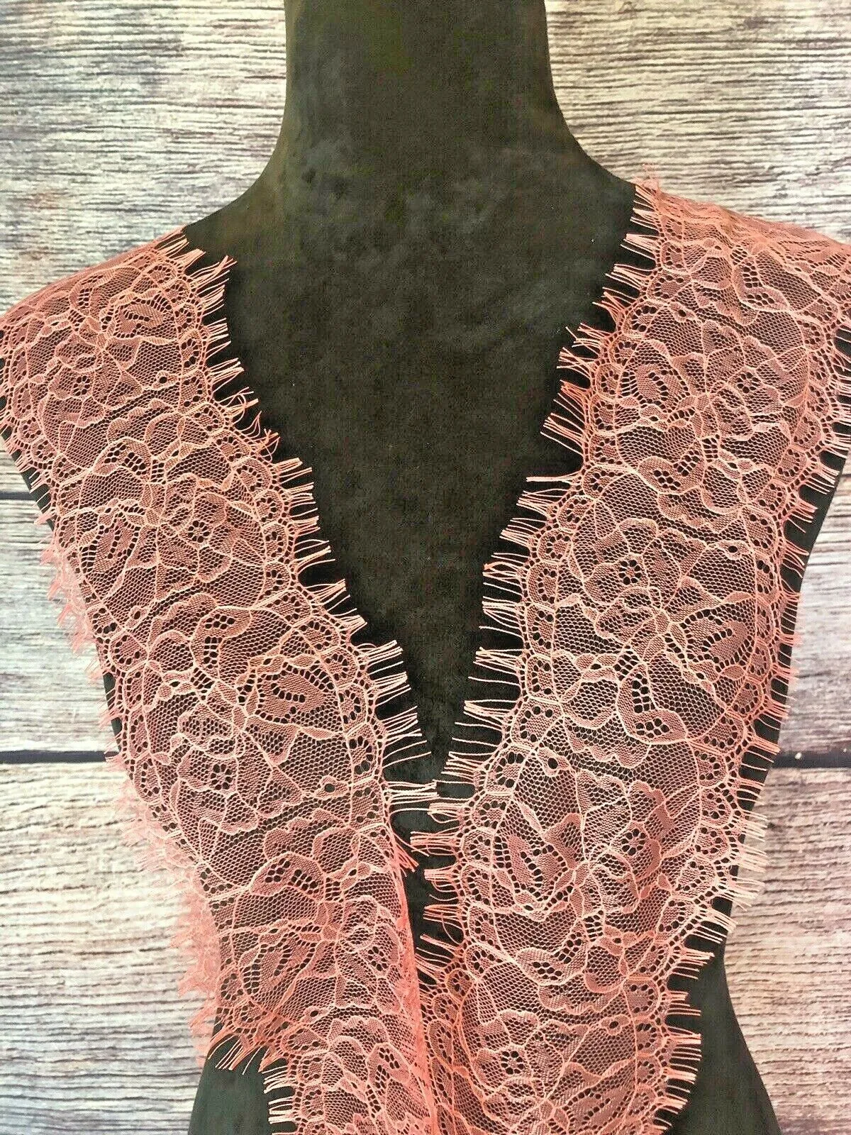 10 Yards Delicate Pink Eyelashes Soft Stretch Lace Trim