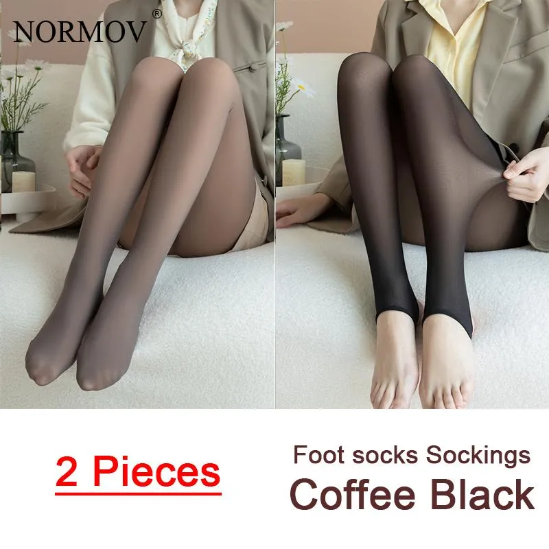 2 Pieces Winter Women Warm Leggings High Waist