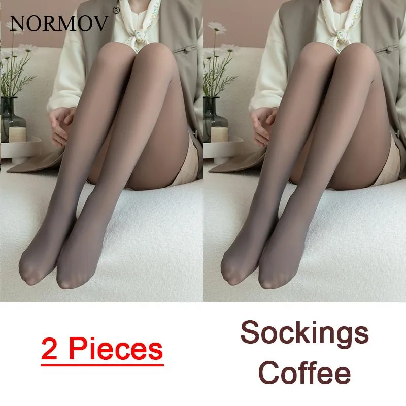2 Pieces Winter Women Warm Leggings High Waist