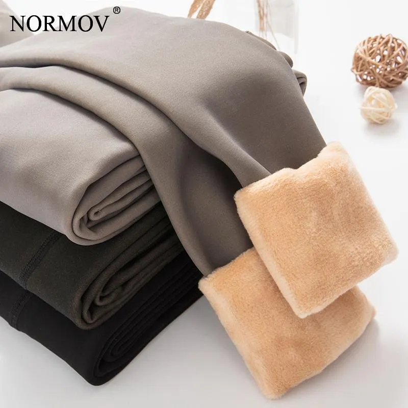 2 Pieces Winter Women Warm Leggings High Waist