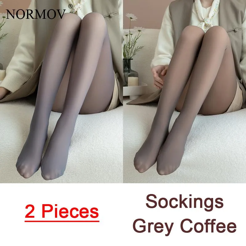 2 Pieces Winter Women Warm Leggings High Waist