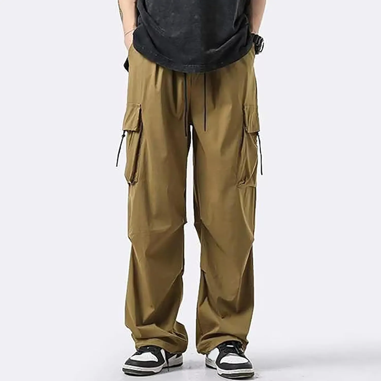 Baggy Pants fot Men Fashion Loose Fit Workout Hiking Cargo Pants Outdoor Active Athletic Hiking Trouser Cargo for Men