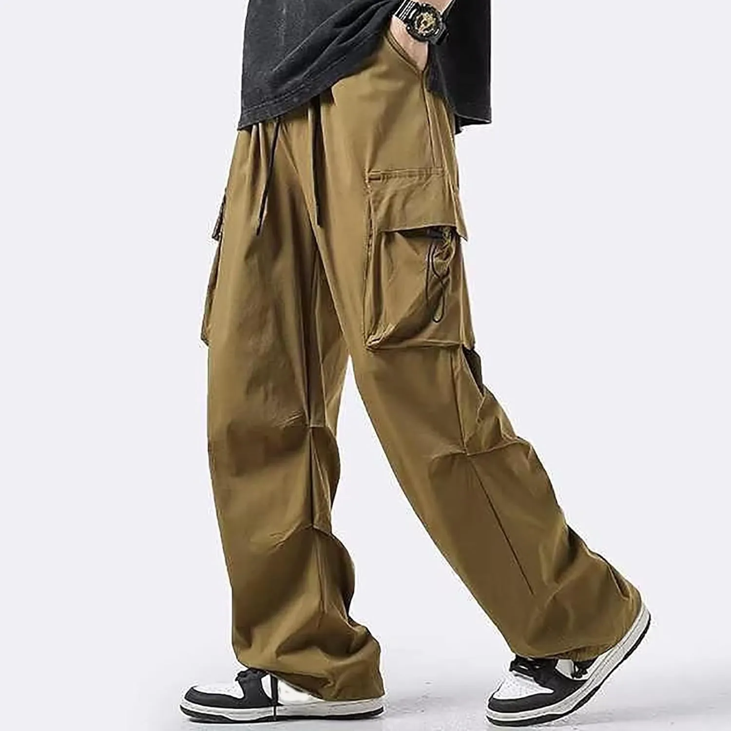 Baggy Pants fot Men Fashion Loose Fit Workout Hiking Cargo Pants Outdoor Active Athletic Hiking Trouser Cargo for Men