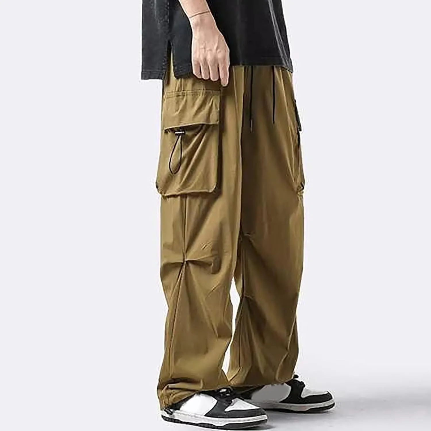 Baggy Pants fot Men Fashion Loose Fit Workout Hiking Cargo Pants Outdoor Active Athletic Hiking Trouser Cargo for Men