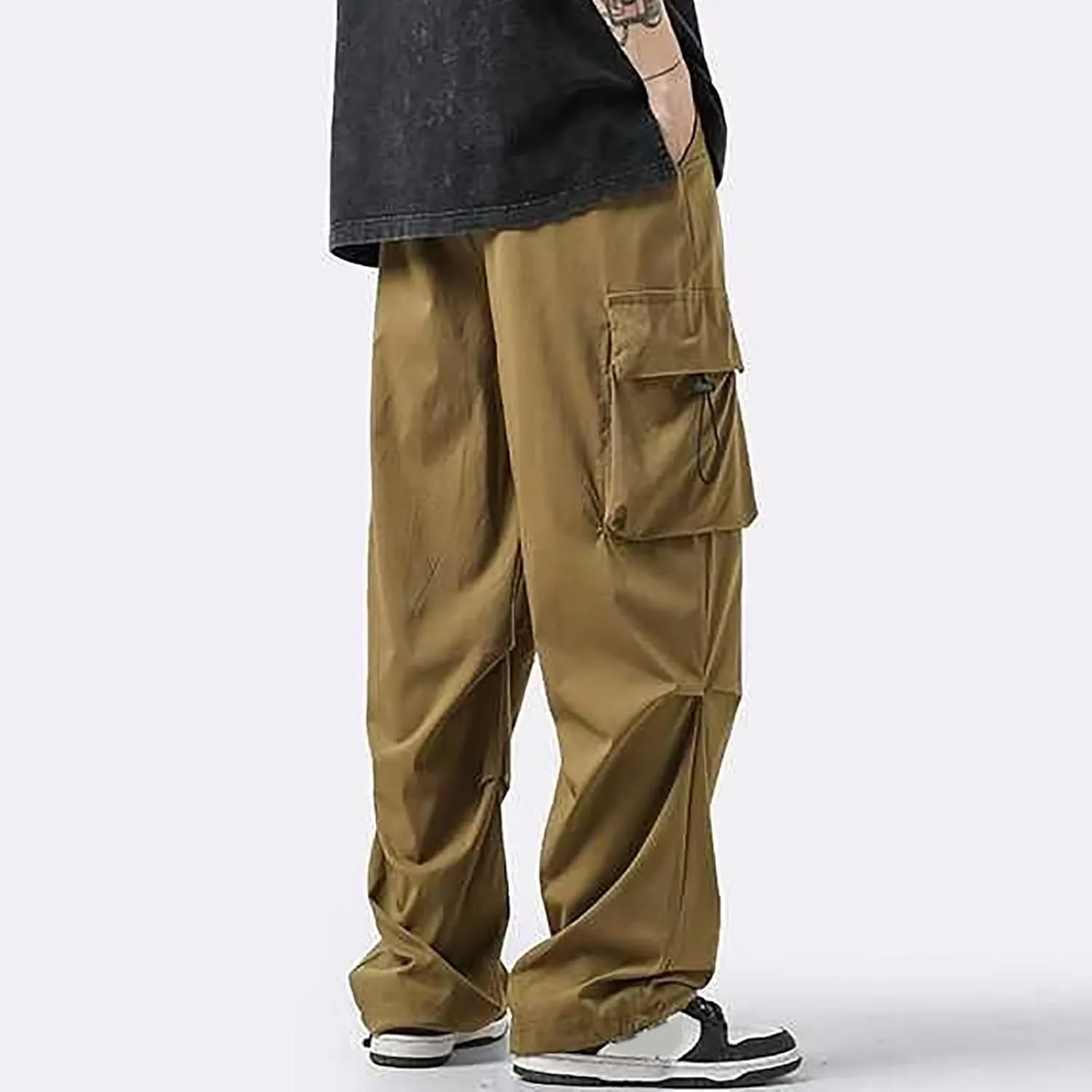 Baggy Pants fot Men Fashion Loose Fit Workout Hiking Cargo Pants Outdoor Active Athletic Hiking Trouser Cargo for Men