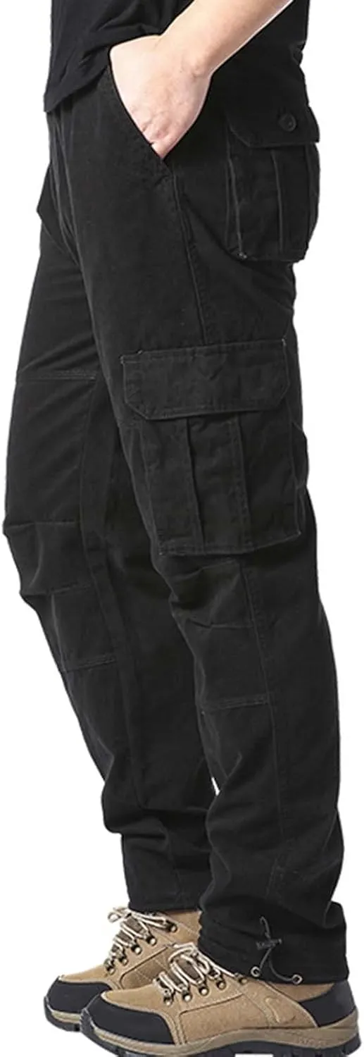 Cargo Sweatpants for Men Running Athletic Joggers with Pockets Men's Gym Training Jogger Pants Slim Fit Bodybuilding