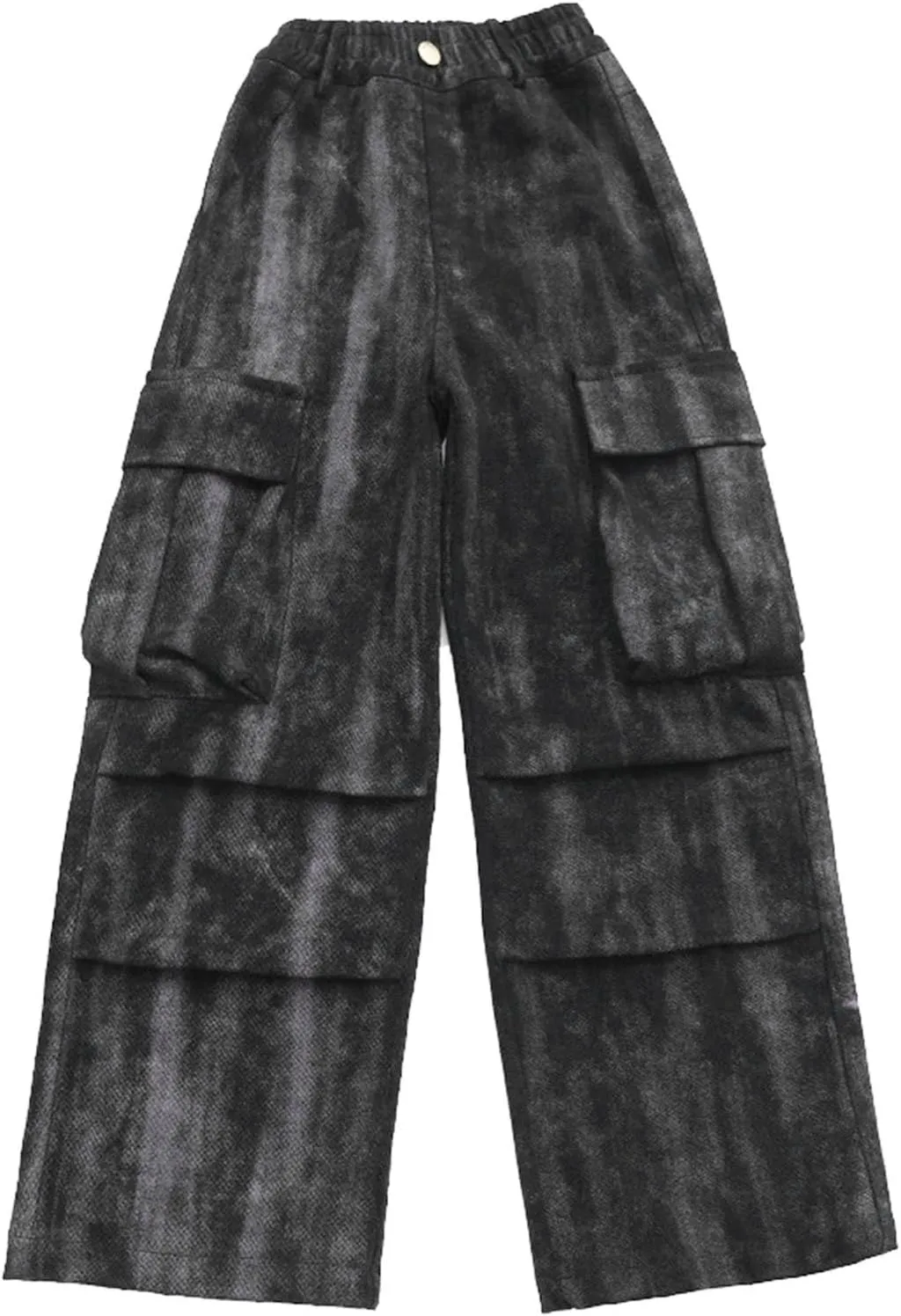 Children's Purple Techwear Streetwear Joggers Hip Hop Pants Purple Overalls Sweatpants Cargo Pants Girls Cat Leggings