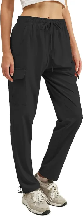 CT-Tebrun Women's Hiking Pants with Pocket Quick Dry Lightweight Cargo Pants Travel Hiking Runing Pants Outdoors