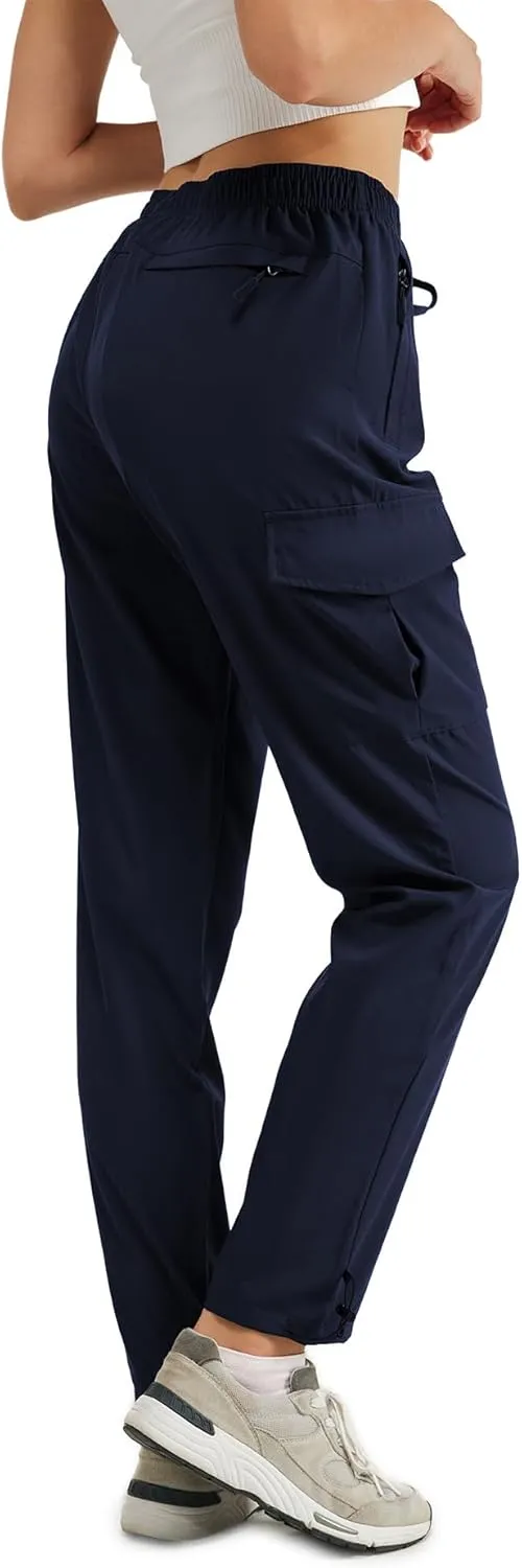 CT-Tebrun Women's Hiking Pants with Pocket Quick Dry Lightweight Cargo Pants Travel Hiking Runing Pants Outdoors