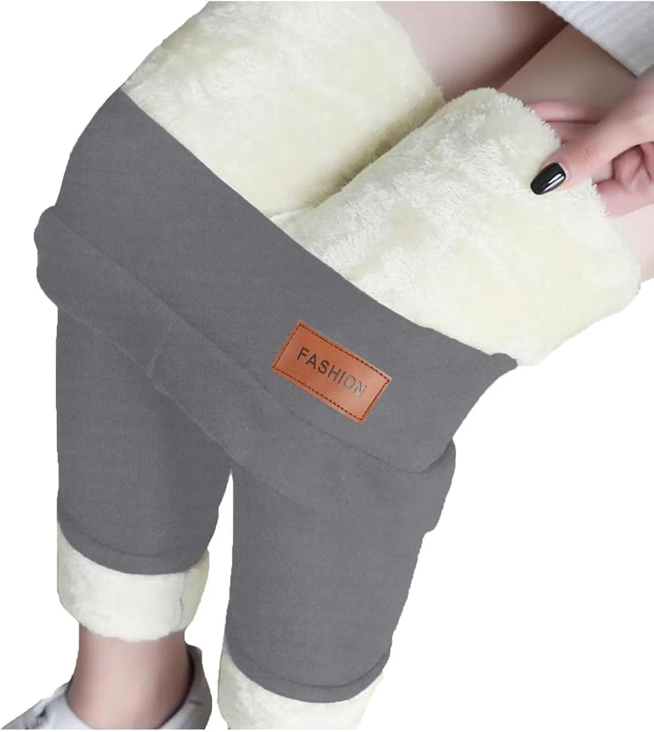 Fleece Lined Leggings Women High Waisted Winter Thermal Warm Pants Thick Yoga Tummy Control Athletic Tights