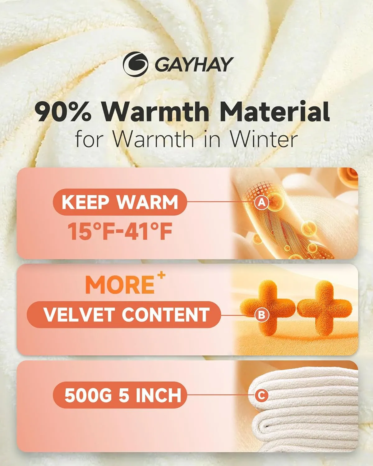 GAYHAY Fleece Lined Leggings for Women – Thick Winter Warm Thermal High Waisted Tummy Control Workout Yoga Pants