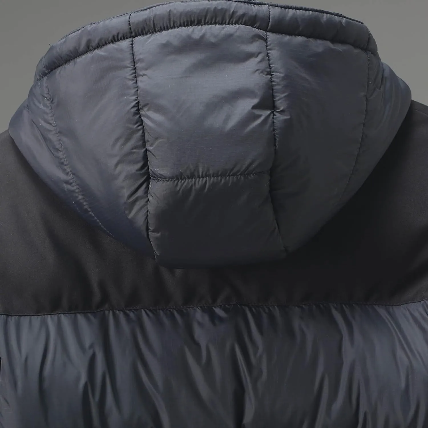 Men Women Hooded Puffer Jacket Lightweight Warm Down Coat Winter Insulated Quilted Coat Unisex Outerwear with Pockets