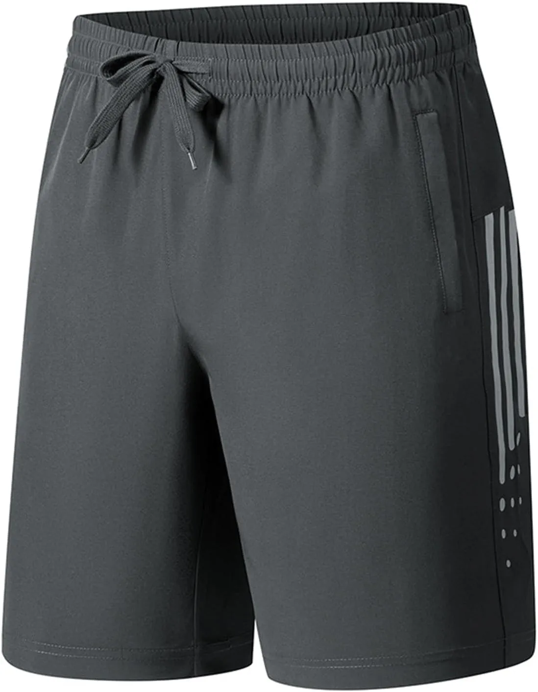 Men's Plus Size Athletic Shorts Quick Dry Basketball Pocket Short Pants for Men Straight Leg Loose Lightweight Shorts