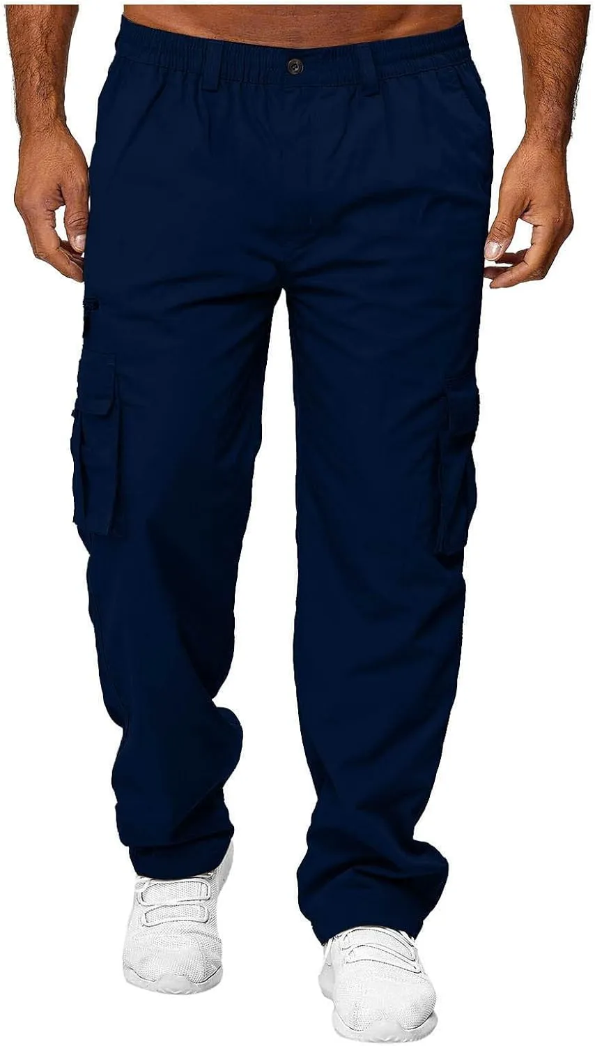 Men's Sports Casual Jogging Trousers Lightweight Hiking Work Pants Outdoor Pant