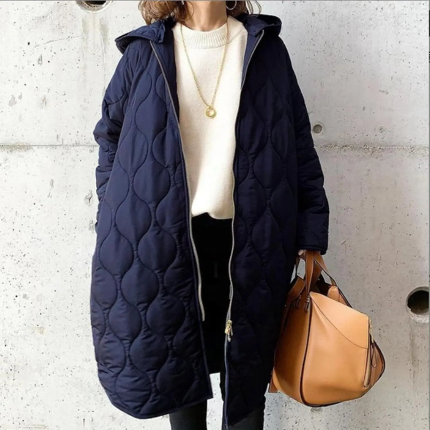 Womens Long Puffer Coat Packable Down Coat Ultralight Parkas Jacket Oversized Zip Up Winter Hooded Insulated Coat