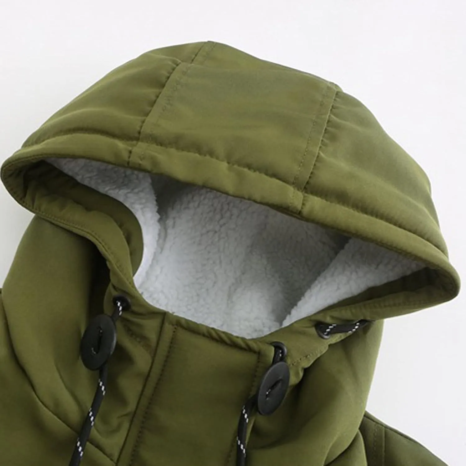Women's Winter Coats Warm Puffer Coat Thicken Fleece Lined Down Jacket Insulated Solid Hooded Cardigans Coat