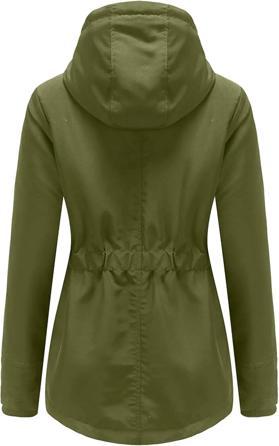 Women's Winter Coats Warm Puffer Coat Thicken Fleece Lined Down Jacket Insulated Solid Hooded Cardigans Coat